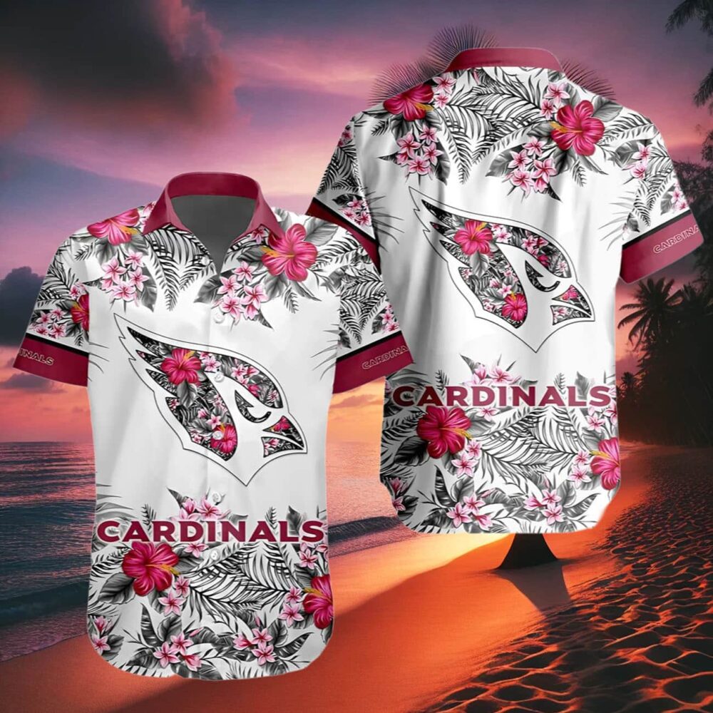 Floral Hibiscus Arizona Cardinals Hawaiian Shirt NFL Gifts For Fans 2