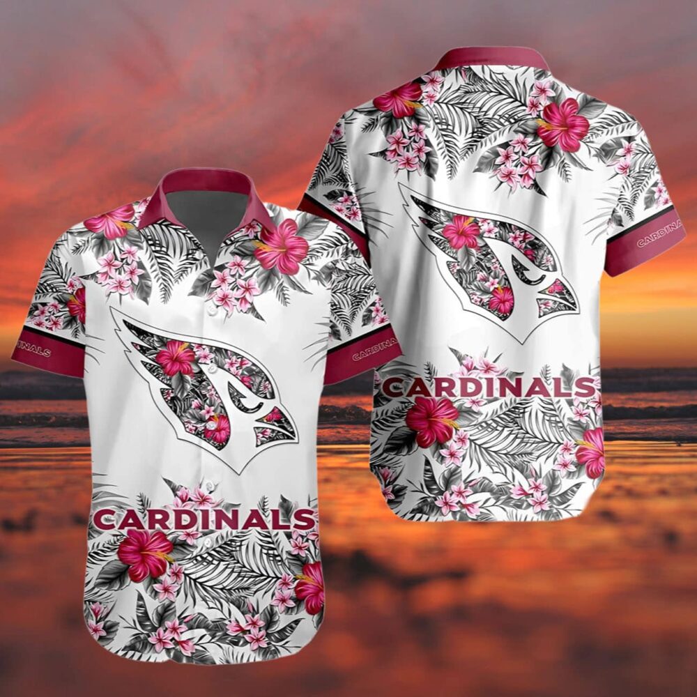 Floral Hibiscus Arizona Cardinals Hawaiian Shirt NFL Gifts For Fans 3