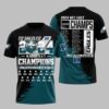 Fly Eagles Fly 2024 Nfc Champions Eagles Shirt Custom 3D Printed Hoodies Football Fan Gifts