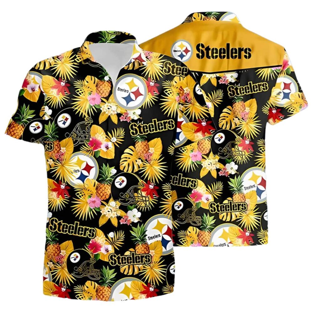 Football Team Vacation Pittsburgh Steelers Hawaiian Shirt NFL Gifts For Fans 1