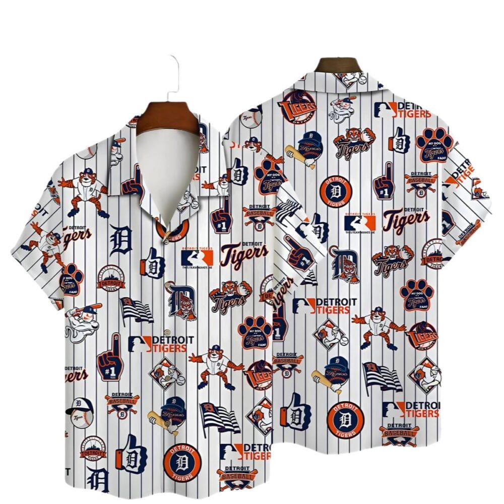 Game Day Icons Detroit Tigers Hawaiian Shirt Logo MLB Aloha Shirt Gift For Fans 1