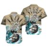 Grateful Dead Wave New Orleans Saints Hawaiian Shirt Outfit NFL Gifts For Fans 1