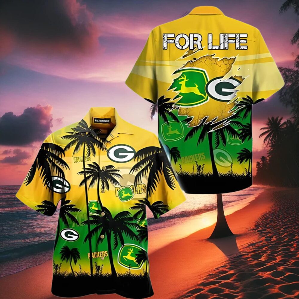 Green Bay Packers John Deere Hawaiian Shirt For Fans NFL Gifts For Fans 2