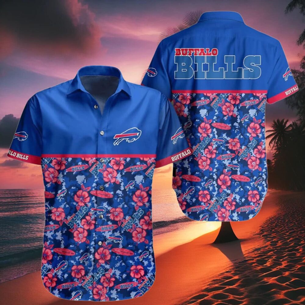 Hawaiian Buffalo Bills Shirt Symbol Pink Hibiscus Flowers NFL Gifts For Fans 2