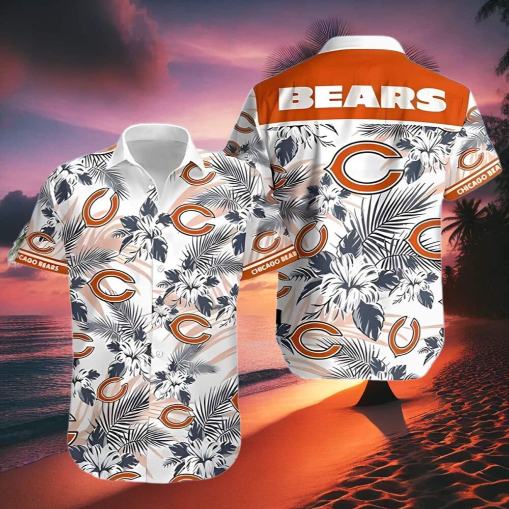 Hibiscus Flower Chicago Bears Hawaiian Shirt NFL Gifts For Fans 2