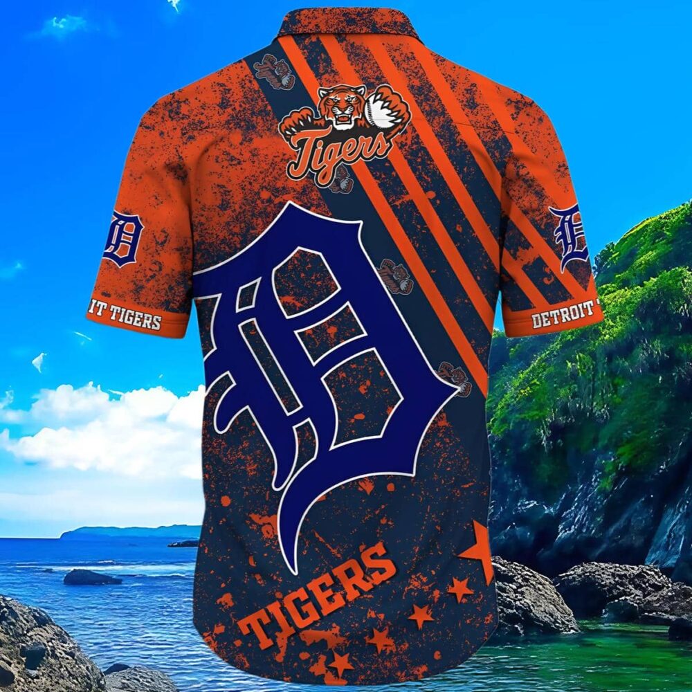 Logo Detroit Tigers Hawaiian Shirt Customizable MLB Aloha Shirt Gift For Fans 3