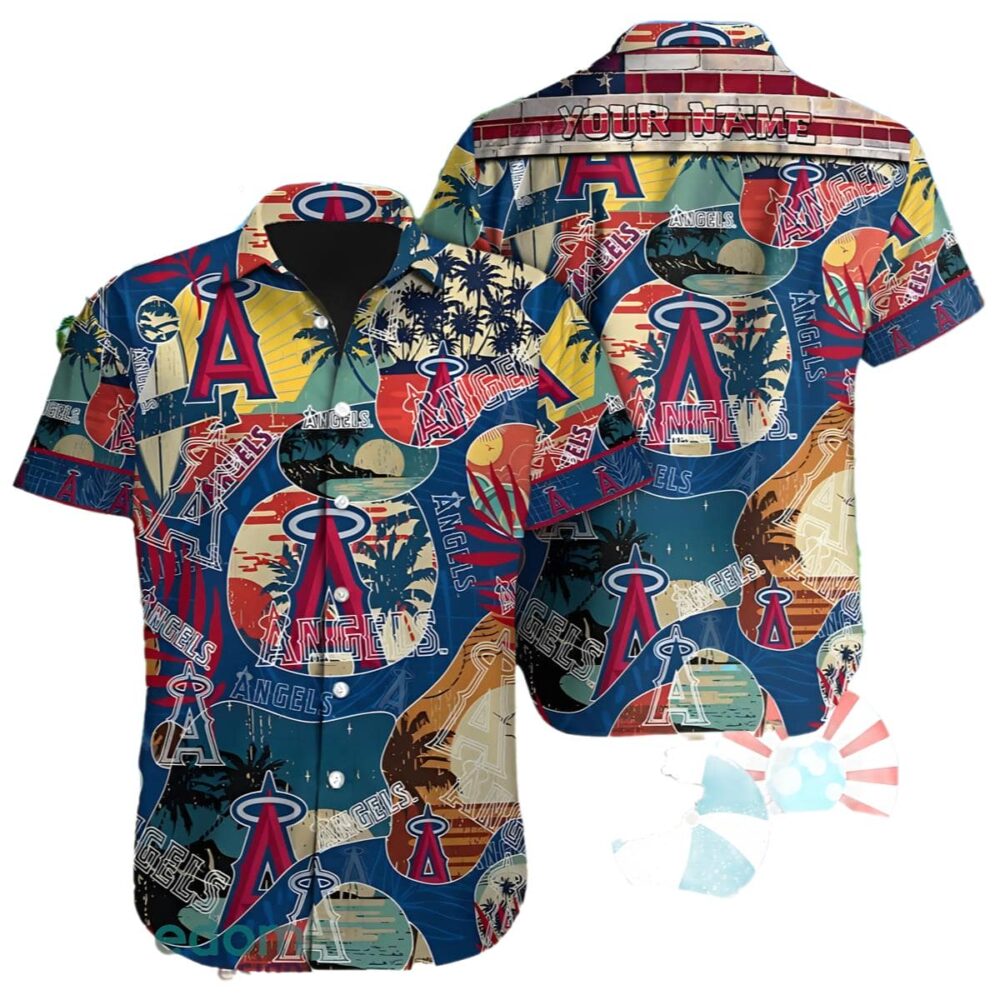 Los Angeles Angels Hawaiian Shirt Custom MLB Aloha Shirt Gift For Fans 1