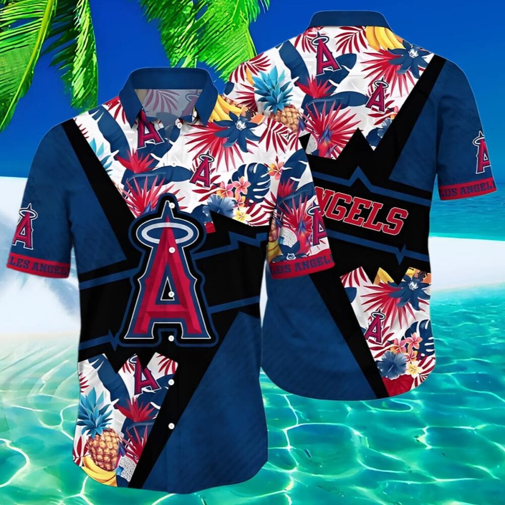 Los Angeles Angels Hawaiian Shirt Mens Flower Swing Into Sunset For Fans MLB Aloha Shirt Gift For Fans 2