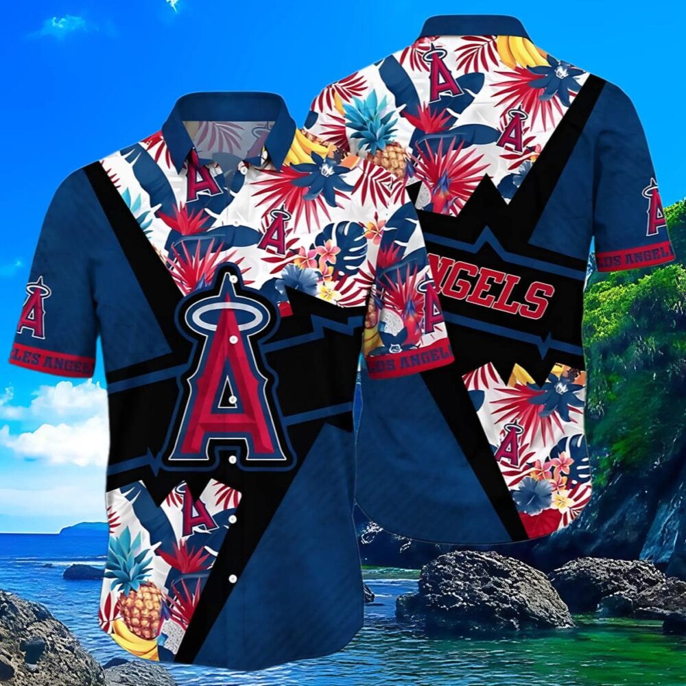 Los Angeles Angels Hawaiian Shirt Mens Flower Swing Into Sunset For Fans MLB Aloha Shirt Gift For Fans 3