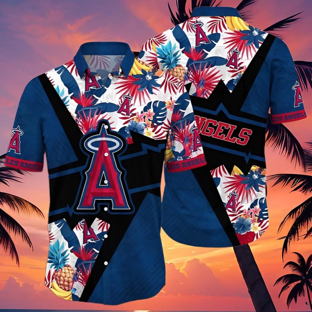 Los Angeles Angels Hawaiian Shirt Mens Flower Swing Into Sunset For Fans MLB Aloha Shirt Gift For Fans 4