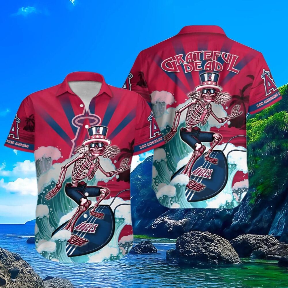 Los Angeles Angels Mlb Hawaiian Shirt Custom Tanning Aloha Shirt 6 MLB Aloha Shirt Gift For Fans 3