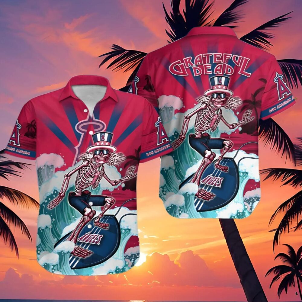 Los Angeles Angels Mlb Hawaiian Shirt Custom Tanning Aloha Shirt 6 MLB Aloha Shirt Gift For Fans 4