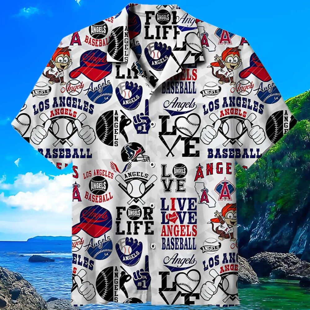 Los Angeles Angels Mlb Hawaiian Shirt Custom Tanning Aloha Shirt 7 MLB Aloha Shirt Gift For Fans 3