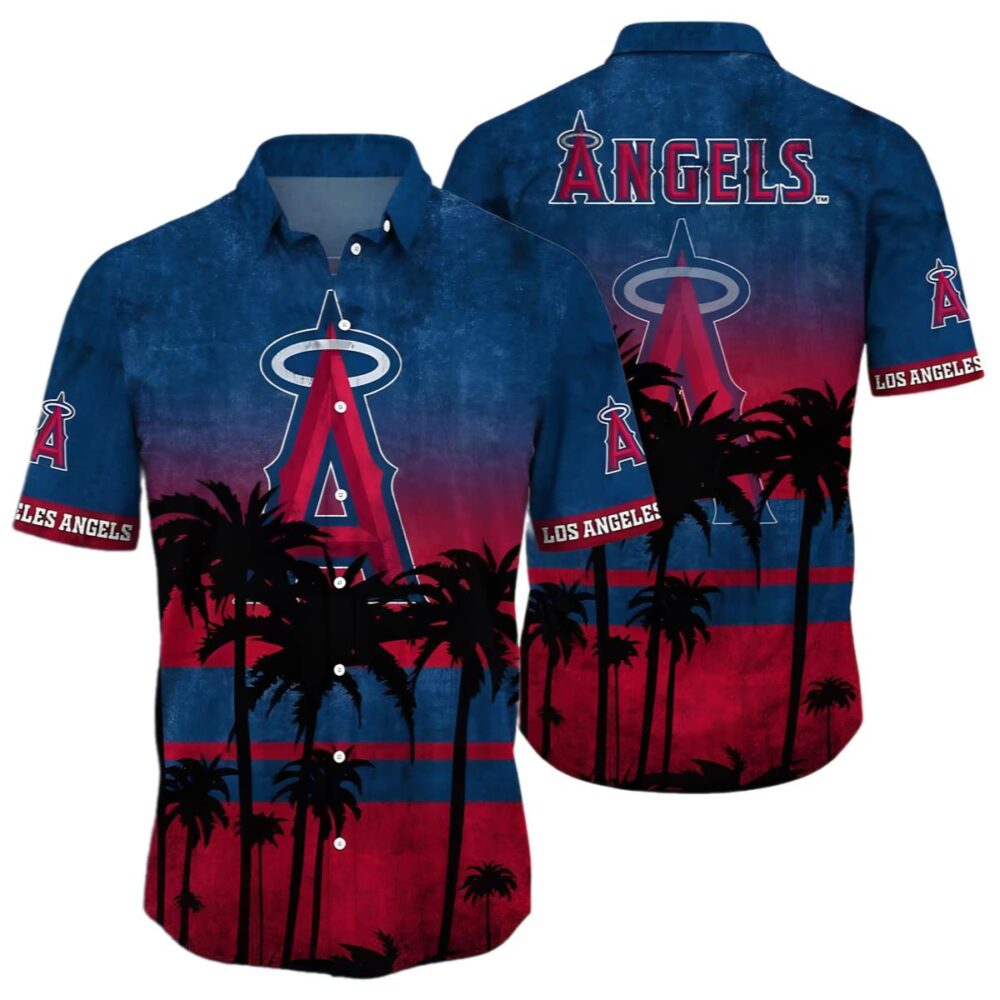 Los Angeles Angels Palm Tree Hawaiian Shirt MLB Aloha Shirt Gift For Fans 1