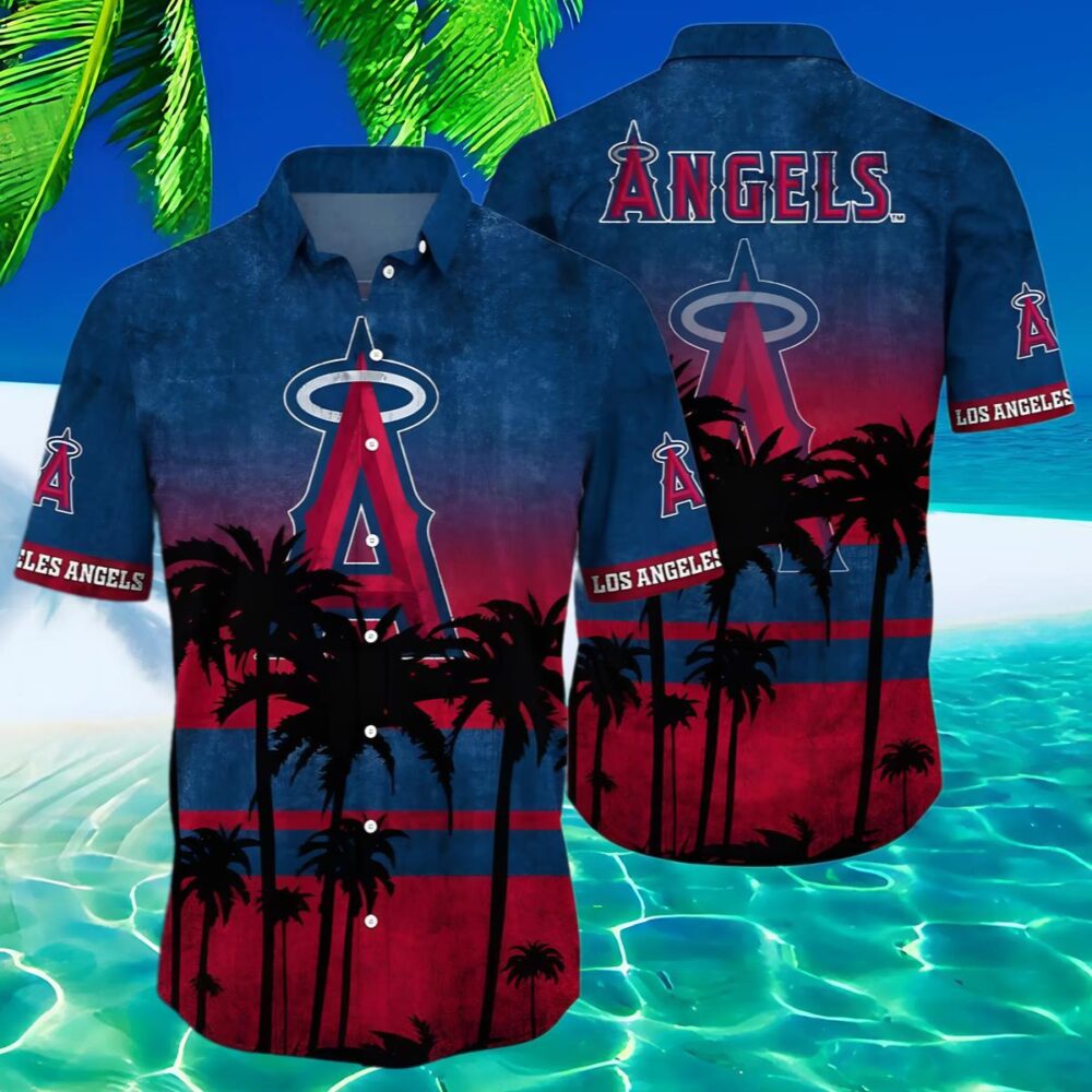 Los Angeles Angels Palm Tree Hawaiian Shirt MLB Aloha Shirt Gift For Fans 2