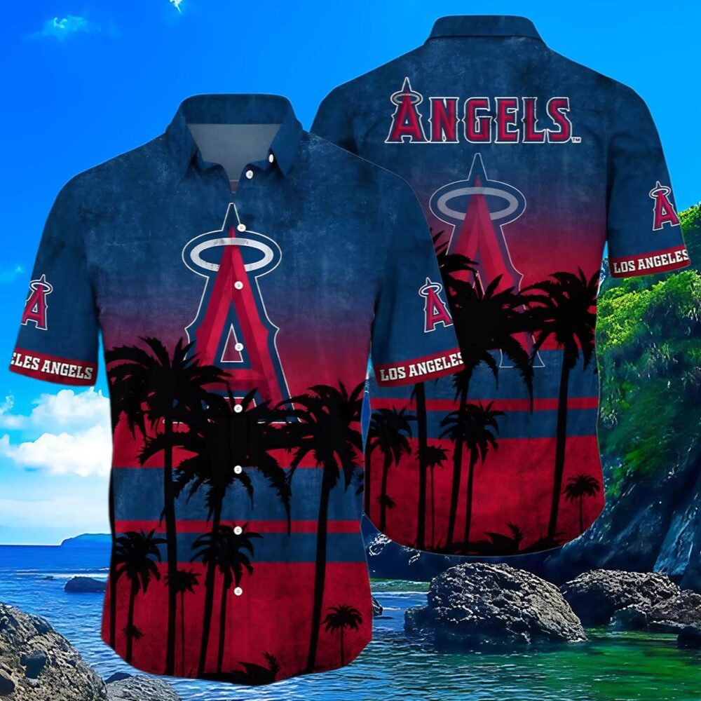 Los Angeles Angels Palm Tree Hawaiian Shirt MLB Aloha Shirt Gift For Fans 3