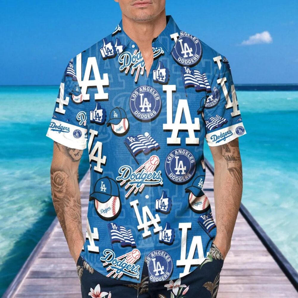 Los Angeles Dodgers Allstar Icons Hawaiian Shirt MLB Aloha Shirt Gift For Fans 3