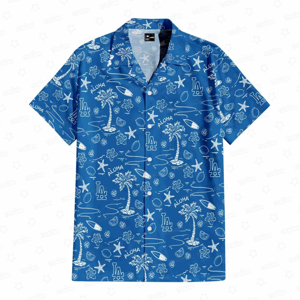 Los Angeles Dodgers Aloha Paradise Hawaiian Shirt MLB Aloha Shirt Gift For Fans 1