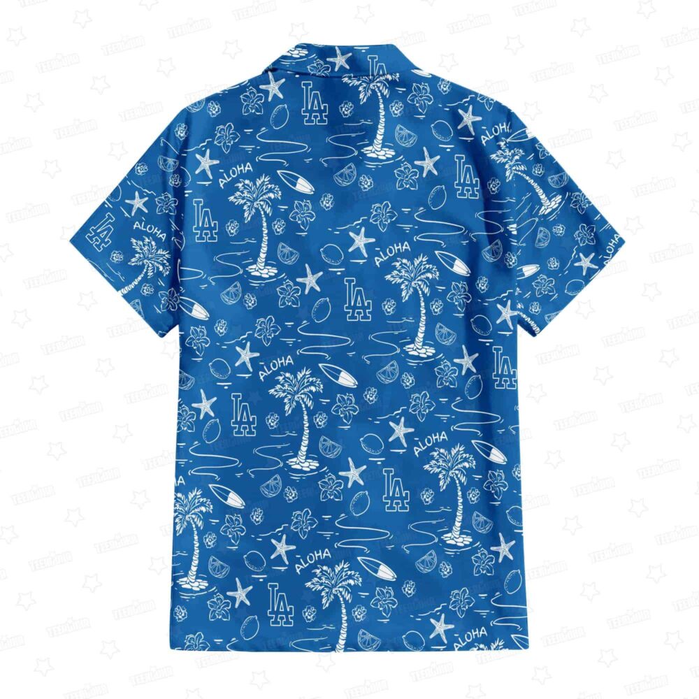 Los Angeles Dodgers Aloha Paradise Hawaiian Shirt MLB Aloha Shirt Gift For Fans 3