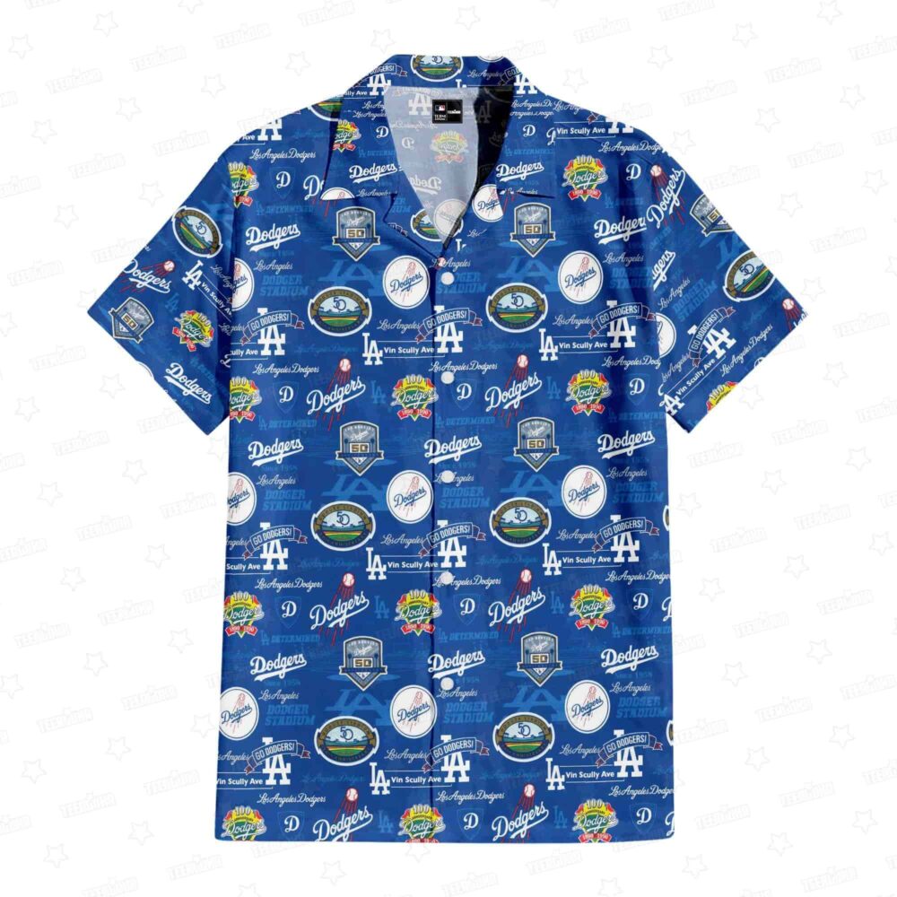 Los Angeles Dodgers Championship Dynasty Hawaiian Shirt MLB Aloha Shirt Gift For Fans 1