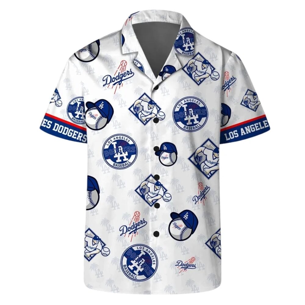 Los Angeles Dodgers Custom Name Hawaiian Shirt MLB Aloha Shirt Gift For Fans 3