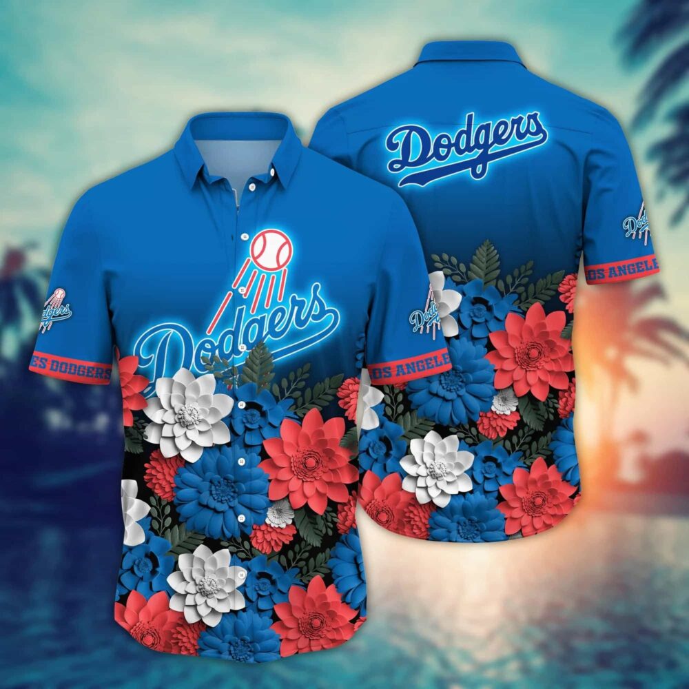 Los Angeles Dodgers Floral Spirit Hawaiian Shirt MLB Aloha Shirt Gift For Fans 1