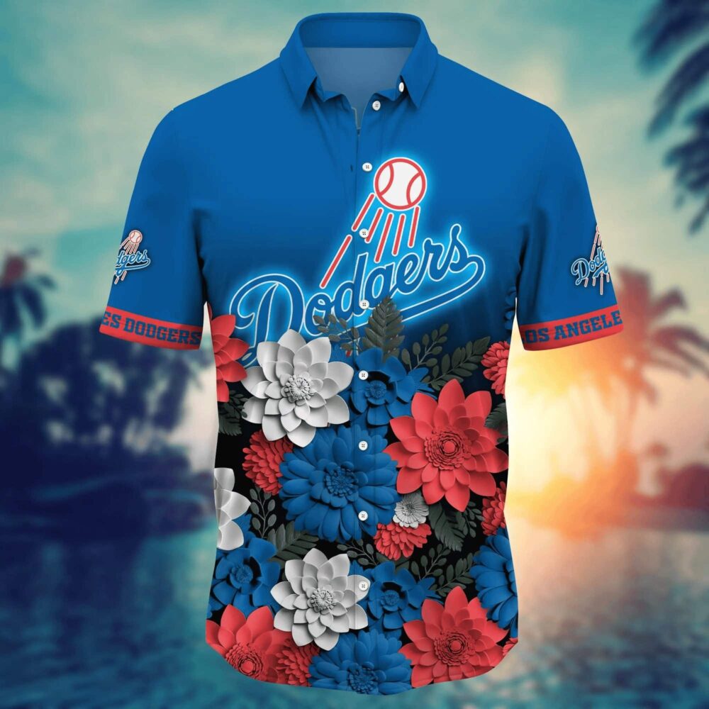 Los Angeles Dodgers Floral Spirit Hawaiian Shirt MLB Aloha Shirt Gift For Fans 2