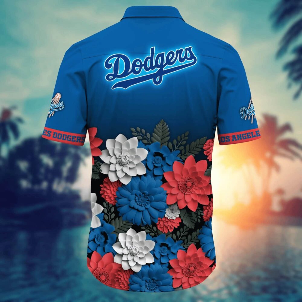 Los Angeles Dodgers Floral Spirit Hawaiian Shirt MLB Aloha Shirt Gift For Fans 3