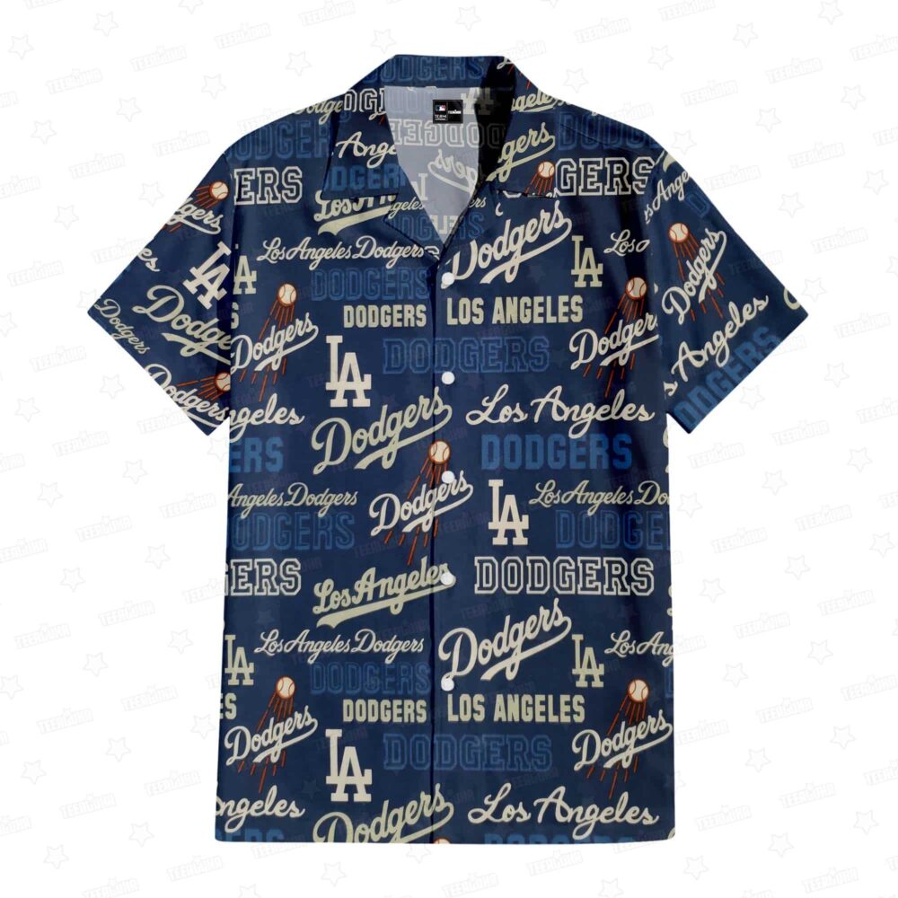 Los Angeles Dodgers Fusion Hawaiian Shirt MLB Aloha Shirt Gift For Fans 1