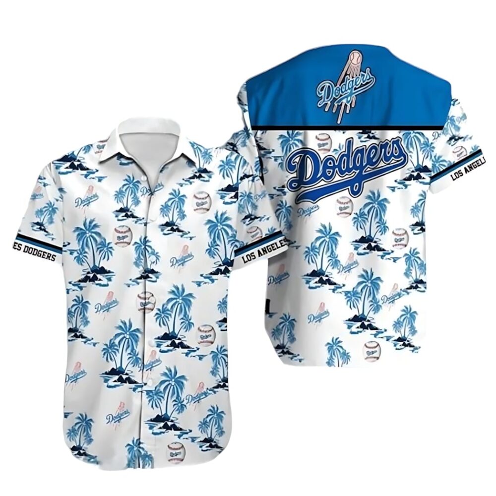 Los Angeles Dodgers Island Vibes Hawaiian Shirt MLB Aloha Shirt Gift For Fans 1