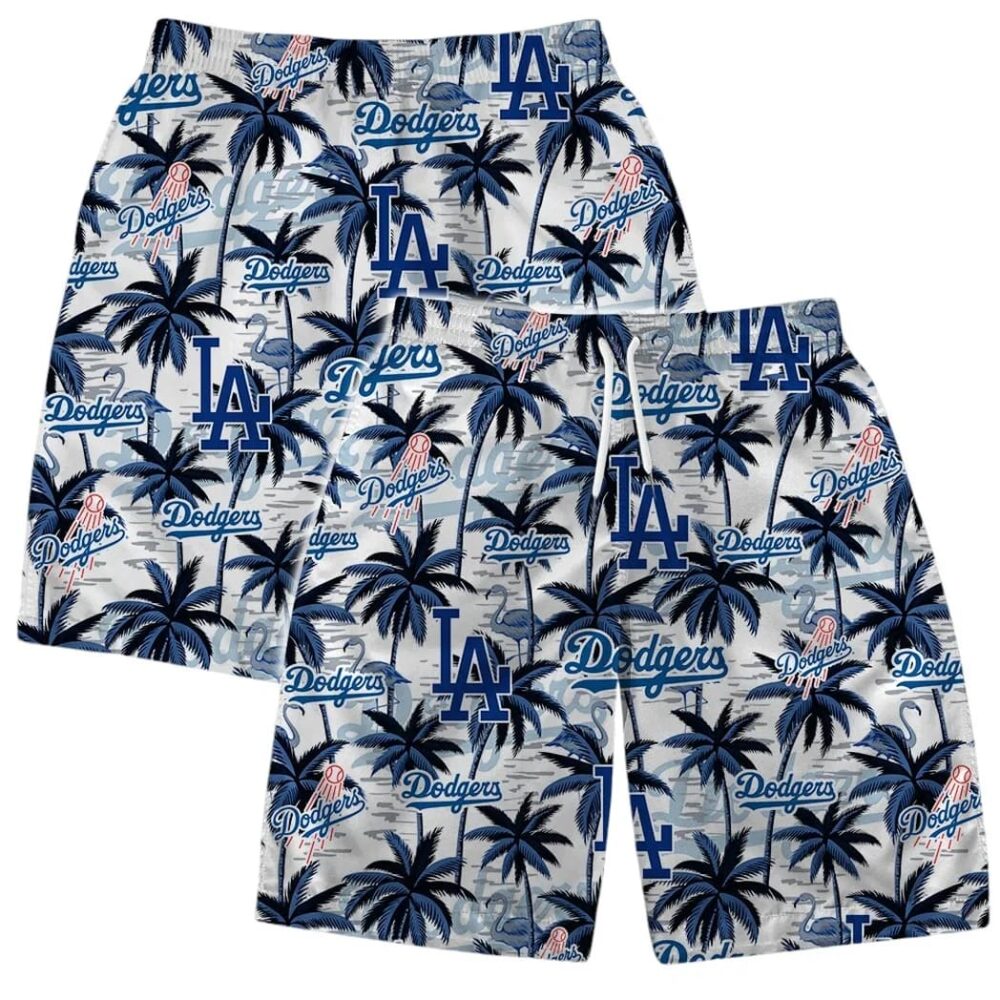 Los Angeles Dodgers Major League Baseball Palms Hawaiian Shirt MLB Aloha Shirt Gift For Fans 5