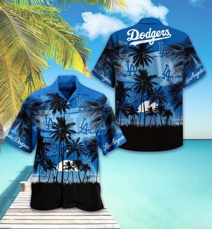 Los Angeles Dodgers Ocean Breeze Hawaiian Shirt MLB Aloha Shirt Gift For Fans 1