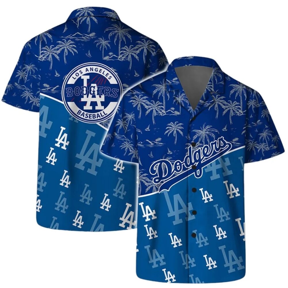 Los Angeles Dodgers Palm Paradise Hawaiian Shirt MLB Aloha Shirt Gift For Fans 1