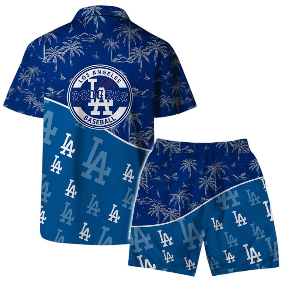 Los Angeles Dodgers Palm Paradise Hawaiian Shirt MLB Aloha Shirt Gift For Fans 2