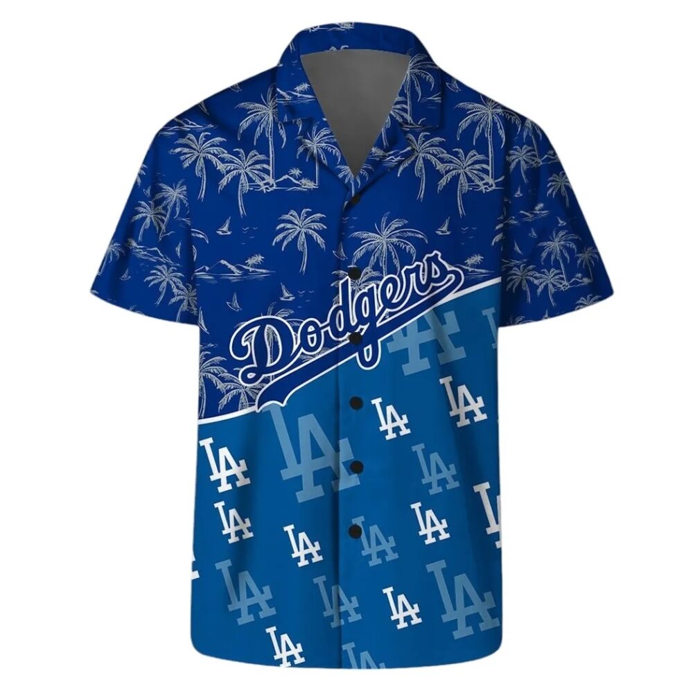 Los Angeles Dodgers Palm Paradise Hawaiian Shirt MLB Aloha Shirt Gift For Fans 3