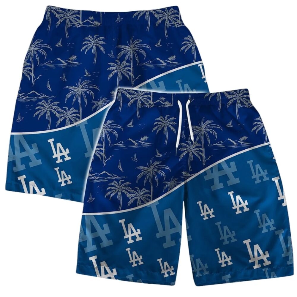 Los Angeles Dodgers Palm Paradise Hawaiian Shirt MLB Aloha Shirt Gift For Fans 5