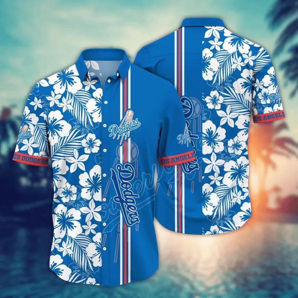 Los Angeles Dodgers Tropical Hibiscus Hawaiian Shirt MLB Aloha Shirt Gift For Fans 1