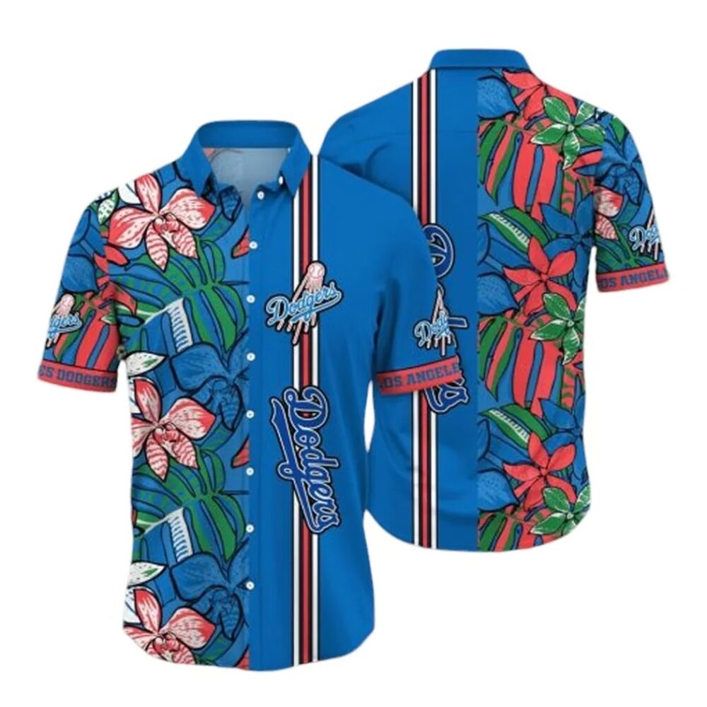 Los Angeles Dodgers Tropical Splash Hawaiian Shirt MLB Aloha Shirt Gift For Fans 1