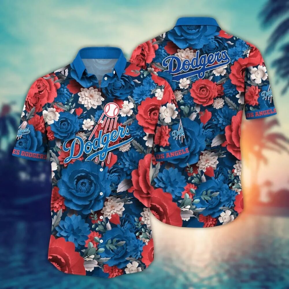 Los Angeles Dodgers Vibrant Bloom Hawaiian Shirt MLB Aloha Shirt Gift For Fans 1