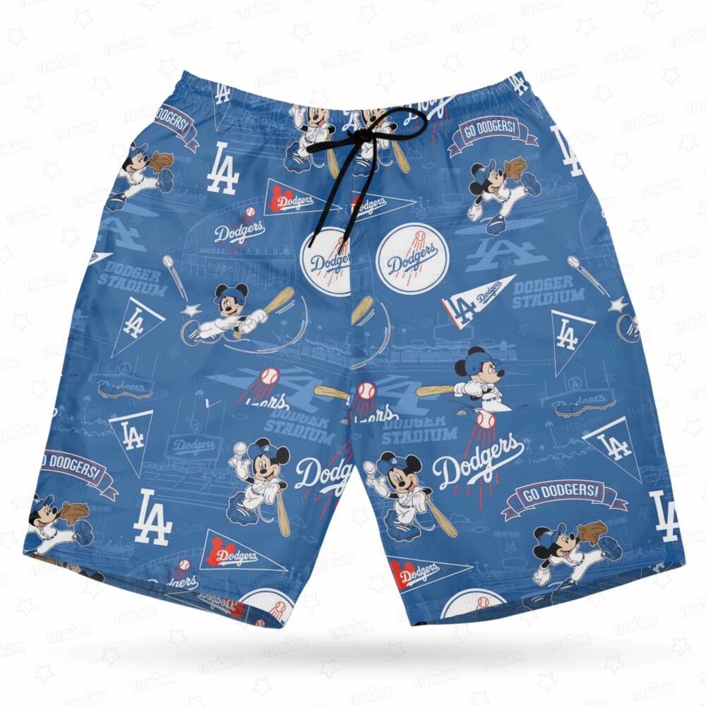 Los Angeles Dodgers X Mickey Hawaiian Shirt MLB Aloha Shirt Gift For Fans 4