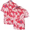 Men S Reyn Spooner Red Philadelphia Phillies Hawaiian Shirt Mens Floral Pattern MLB Aloha Shirt Gift For Fans 1