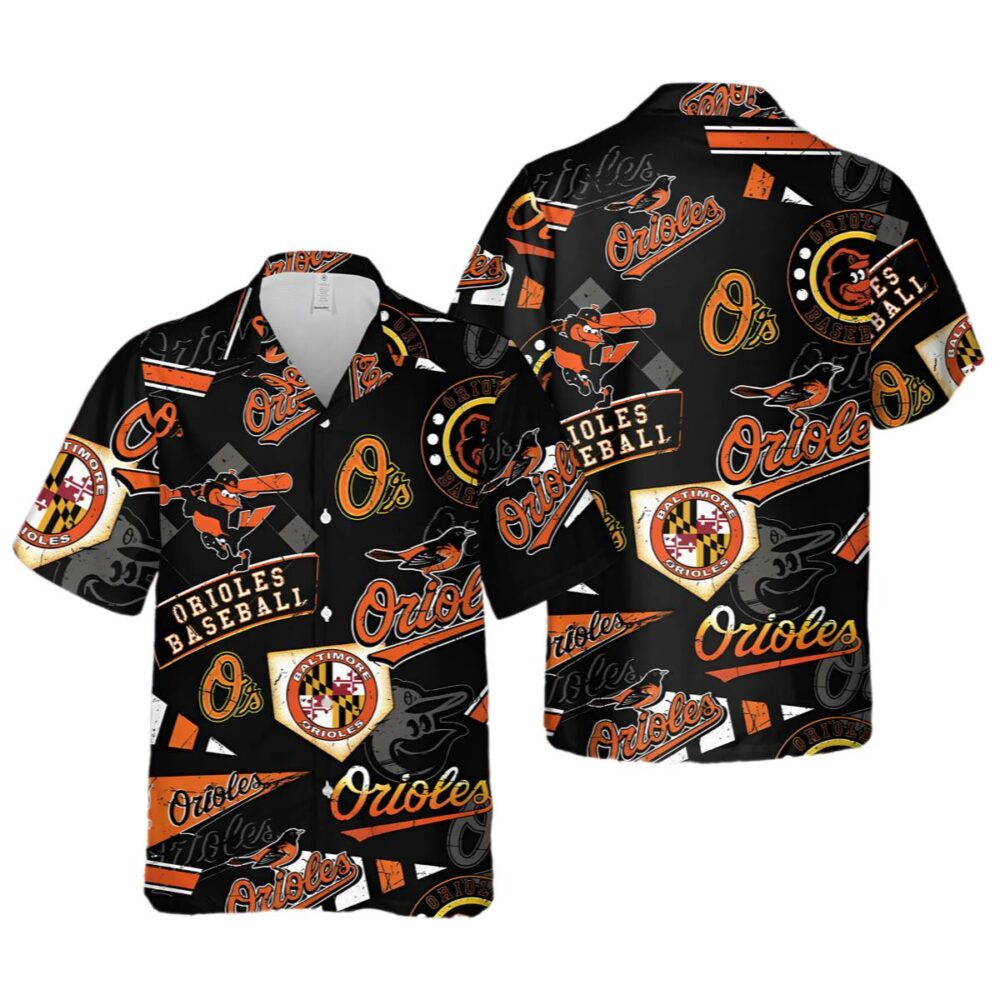 Mens Baltimore Orioles Hawaiian Shirt MLB Aloha Shirt Gift For Fans 1