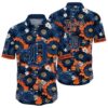 Mens Detroit Tigers Hawaiian Shirt With Floral Pattern MLB Aloha Shirt Gift For Fans 1