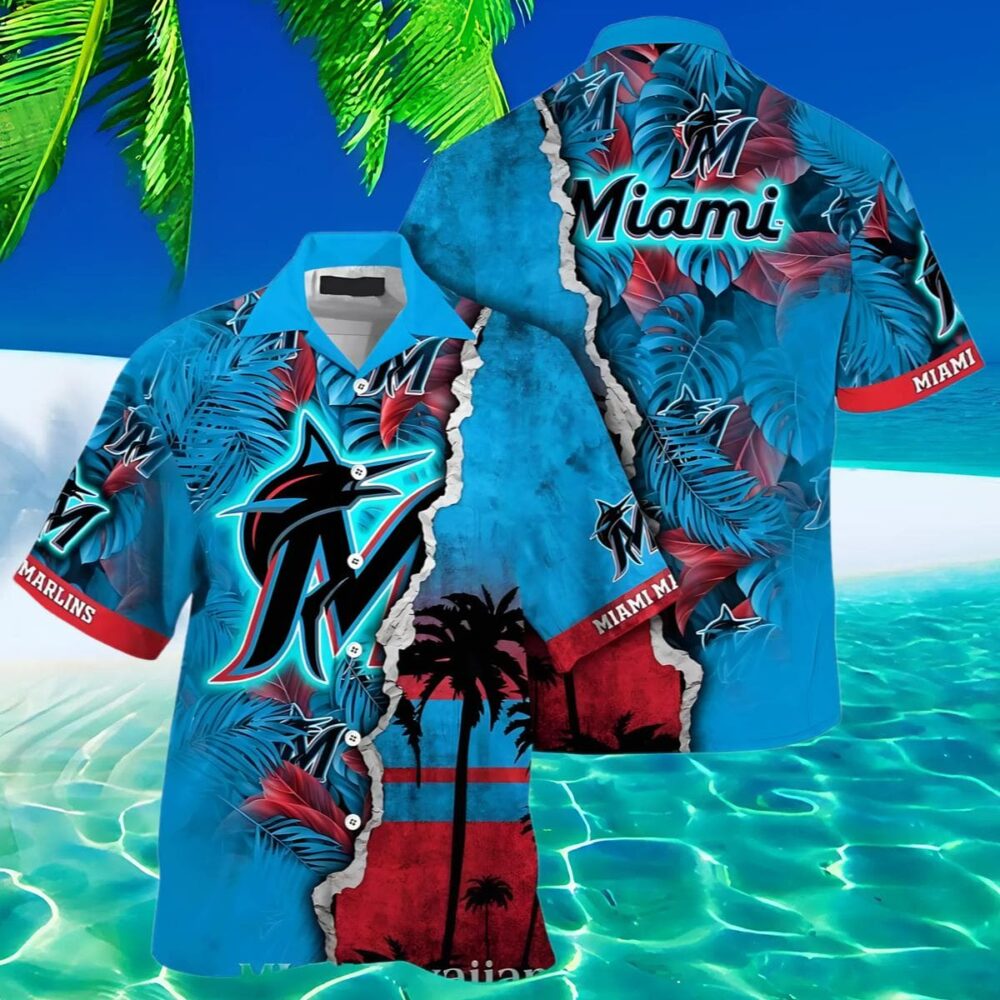 Miami Marlins Hawaiian Shirt Custom MLB Aloha Shirt Gift For Fans 2