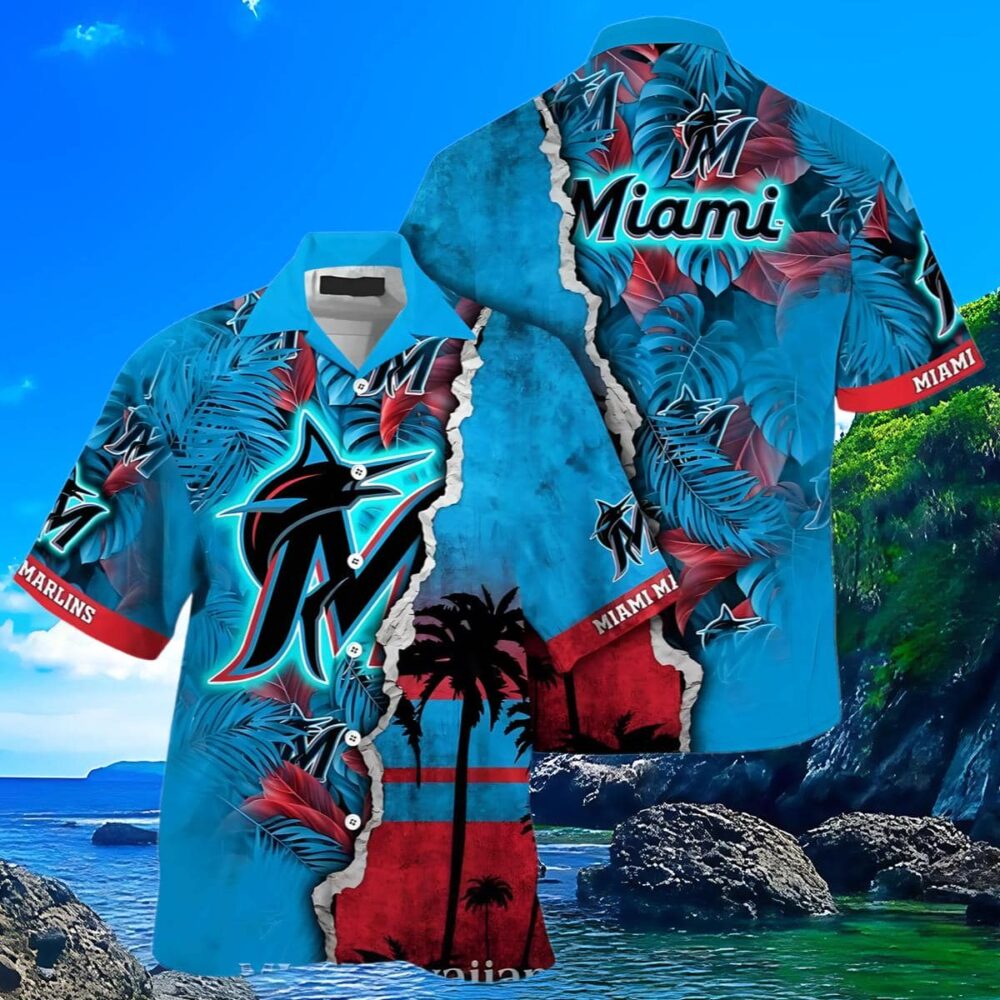 Miami Marlins Hawaiian Shirt Custom MLB Aloha Shirt Gift For Fans 3