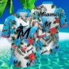 Miami Marlins Mlb Flower Hawaii Shirt For Fans Summer Football Shirts MLB Aloha Shirt Gift For Fans 2