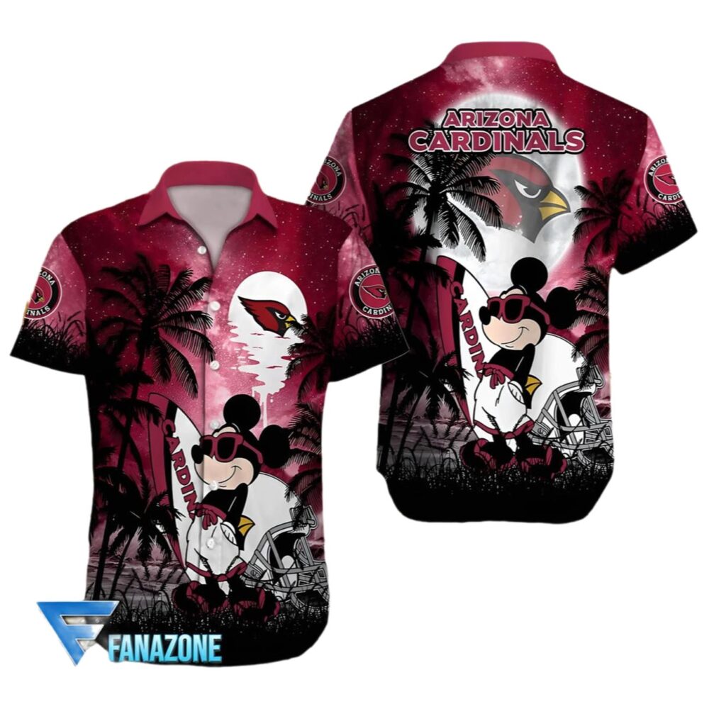 Mickey Arizona Cardinals Hawaiian Shirt For Fans NFL Gifts For Fans 1