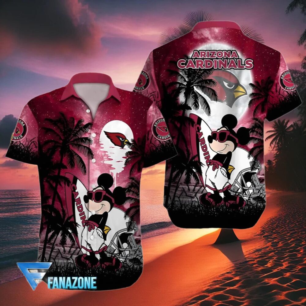 Mickey Arizona Cardinals Hawaiian Shirt For Fans NFL Gifts For Fans 2