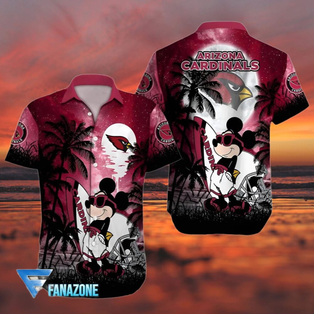 Mickey Arizona Cardinals Hawaiian Shirt For Fans NFL Gifts For Fans 3