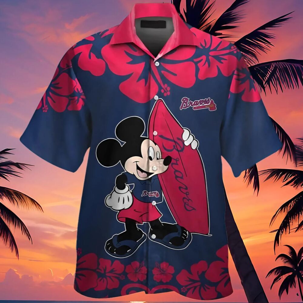 Mickey Mouse Atlanta Braves Hawaiian Shirt MLB Aloha Shirt Gift For Fans 4